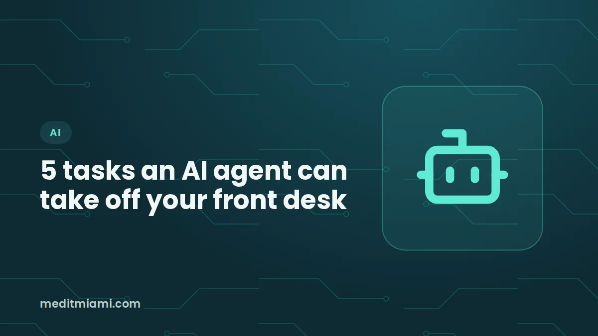 5 tasks an AI agent can take off your front desk